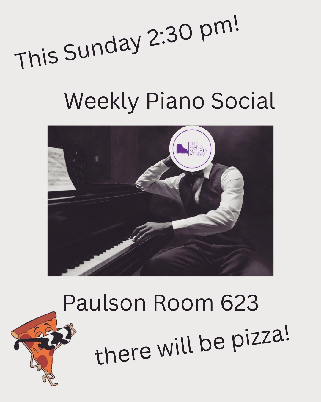 Weekly Piano Social with Pizza event cover